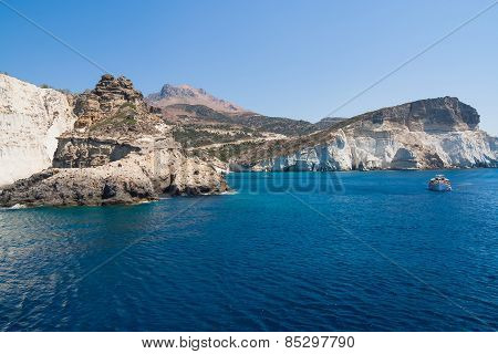 Kleftiko Cliffs, Milos Island, Cyclades, Greece
