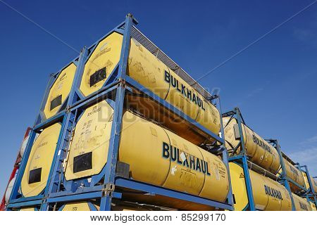 Pile Of Tank Container