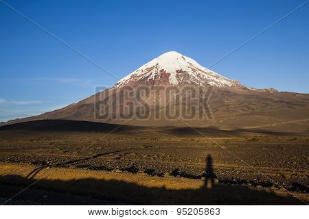 Chimborazo Volcano At Sunset