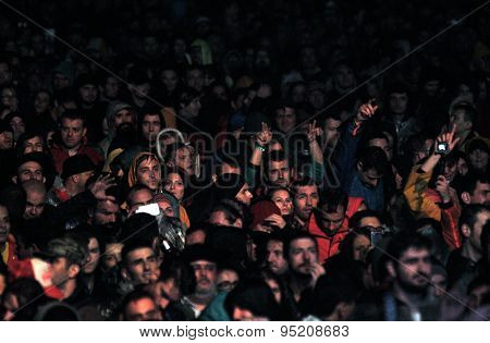 Crowd of people at a concert