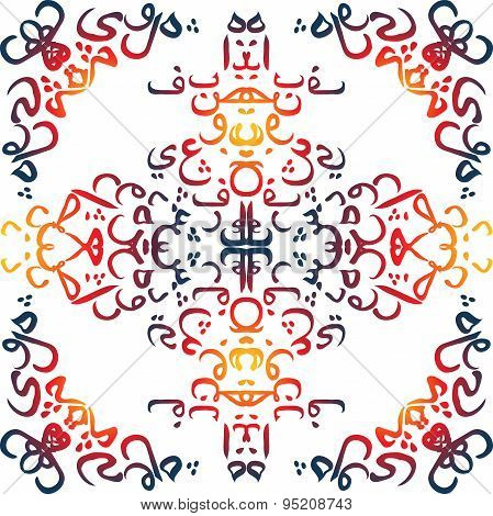 seamless pattern ornament Arabic calligraphy of text Eid Mubarak concept for muslim community festiv
