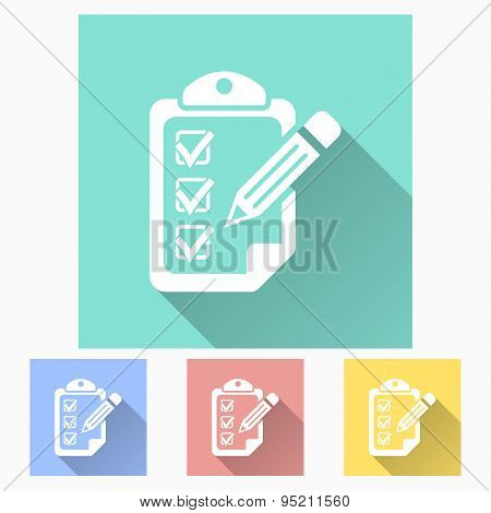 Clipboard Pencil Icon