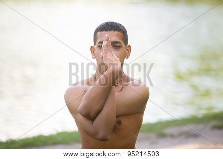 Yoga Eagle Pose