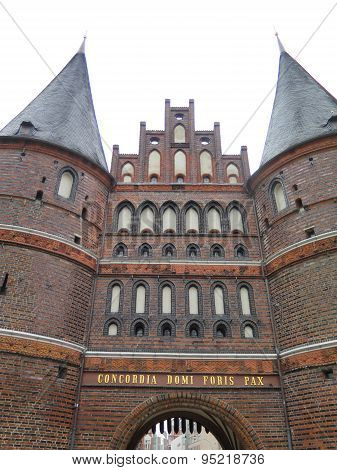 Holsten Gate In Lubeck