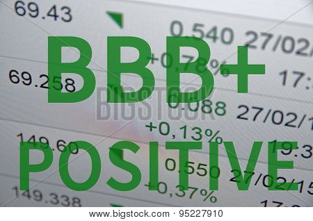 BBB+ positive
