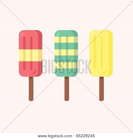 Vector Set Of Ice-creams