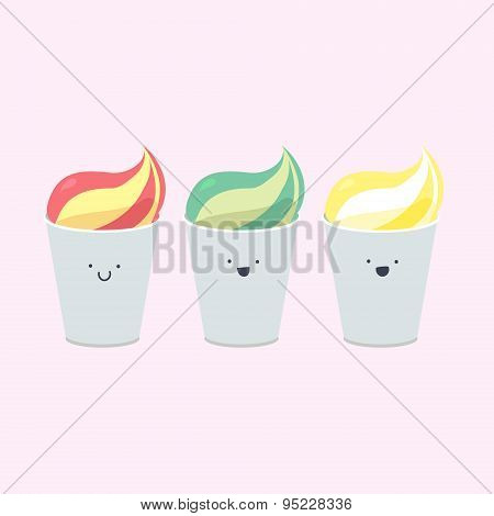Vector Set Of Ice-creams