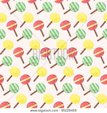 Vector Seamless Pattern From Ice-creams