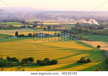 Umbrian countryside near the town of Assisi