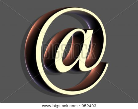 Symbol v šedém pozadí