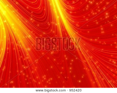 Rote magische Licht