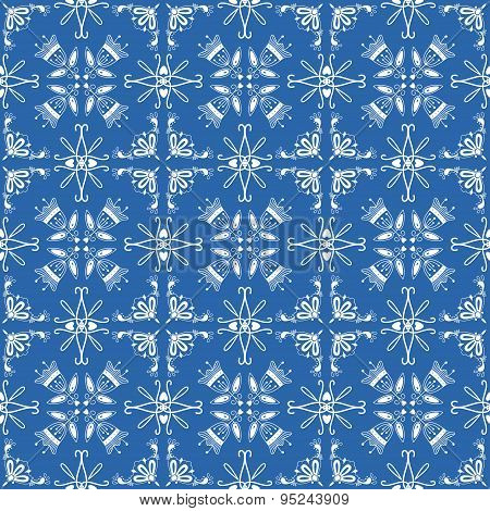 Seamless pattern with Dutch ornaments