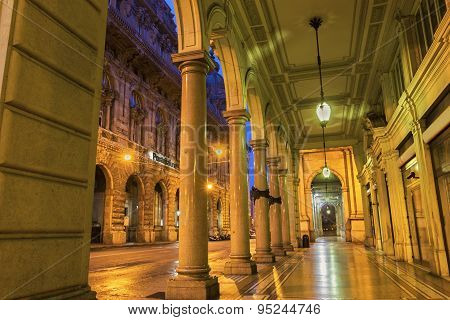 Building Near Piazza De Ferrari In Genoa In Italy