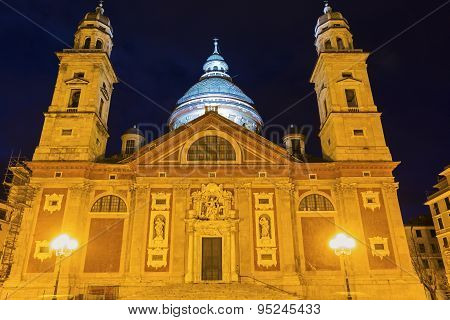 Santa Maria Assunta Di Carignano Church In Genoa, Italy