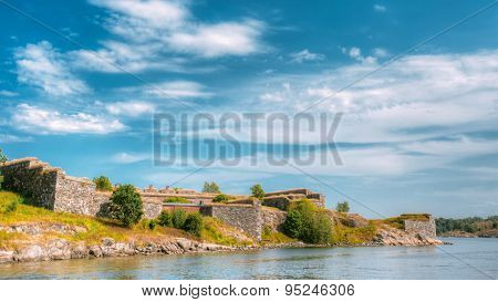 Historic Suomenlinna, Sveaborg Maritime Fortress In Helsinki, Fi