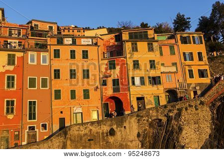 Riomaggiore In Cinque Terre In Italy