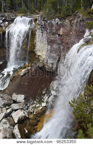 Paulina Creek Falls In Deschutes County, Oregon