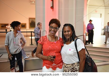 Women at Brooklyn Museum Pride reception
