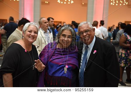 Attending Pride reception