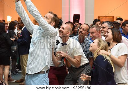 Selfie taken at Pride reception