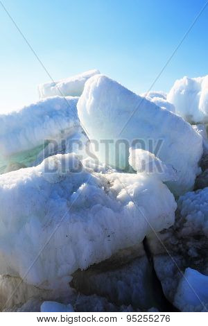 melting spring ice, Taimyr, Russia