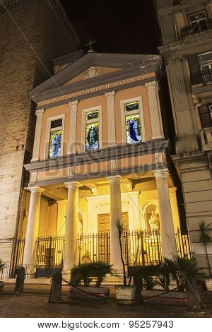 Parrocchia A Santa Lucia A Mare In Naples In Italy