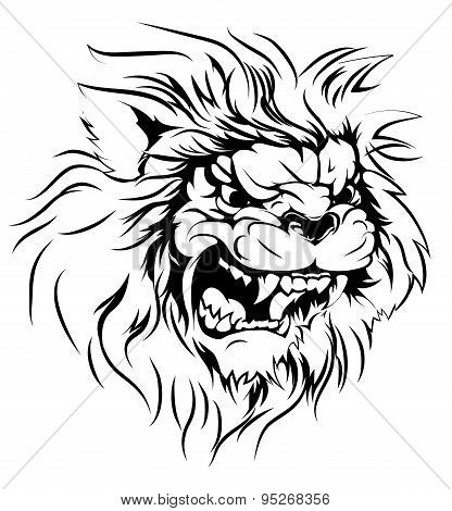 Lion Mascot Character
