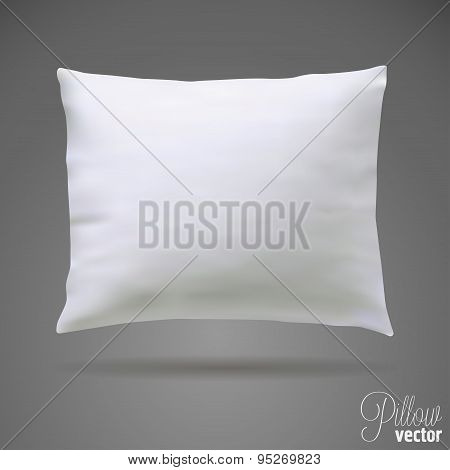 Isolated white pillow