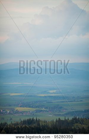 Phenomenon of nature - Stolowe ( Table ) Mountains - rock formations in National Park - Poland near