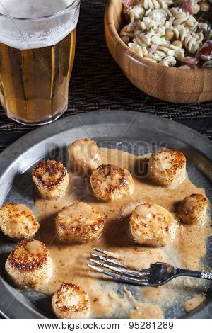 Seared Fennel Coconut Scallops