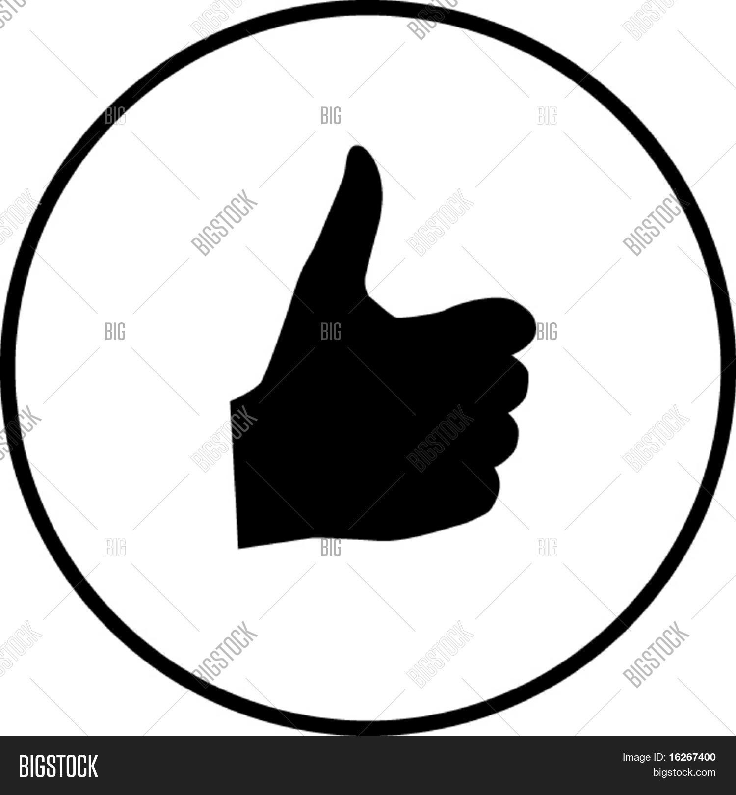 Thumb Positive Symbol Vector & Photo (Free Trial) Bigstock