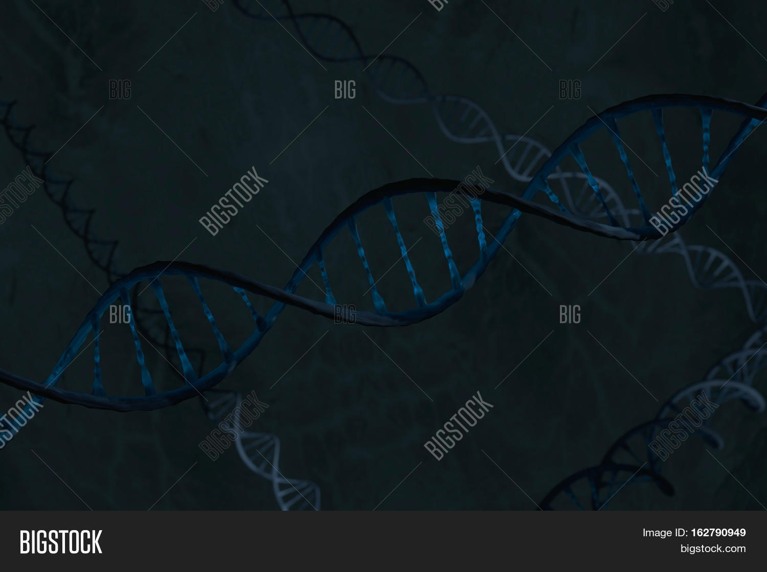 Blue Dna Double Helix Image & Photo (Free Trial) | Bigstock