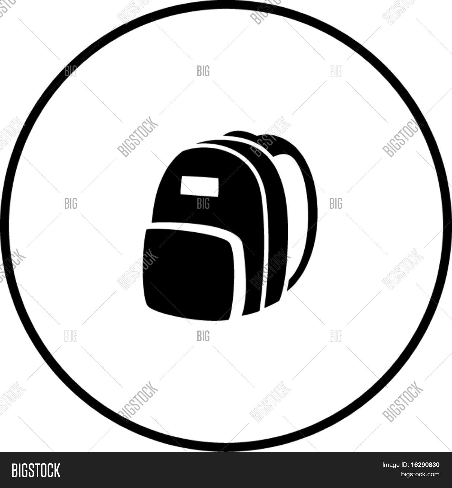 Backpack Symbol Vector & Photo (Free Trial) Bigstock