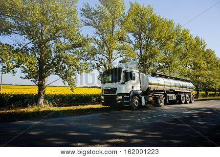 Tanker On Highway