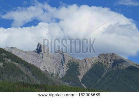 Photography: Beautiful landscape with a lake and clouds. Banff, Alberta, Canada.