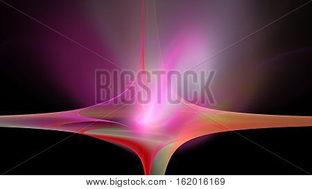 Colorful red rcolor explosion abstract background 3D galaxy