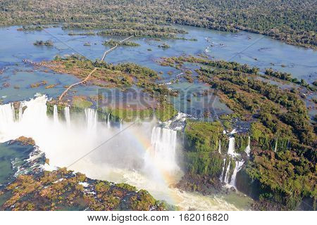 Iguazu Falls Helicopter View, Argentina