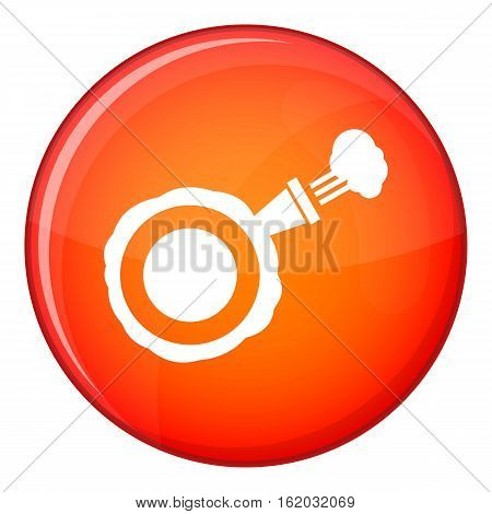 Whoopee cushion icon in red circle isolated on white background vector illustration