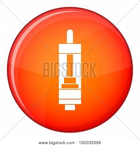Clearomizer for cigarette icon in red circle isolated on white background vector illustration