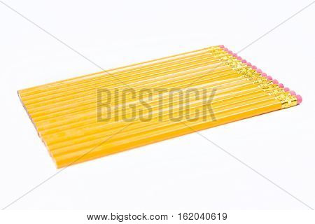No 2 Pencils Isolated On White Background