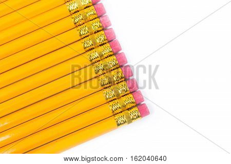No 2 Pencils Isolated On White Background