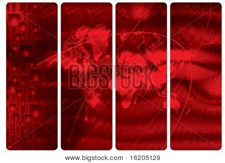 Banners estilo rojos