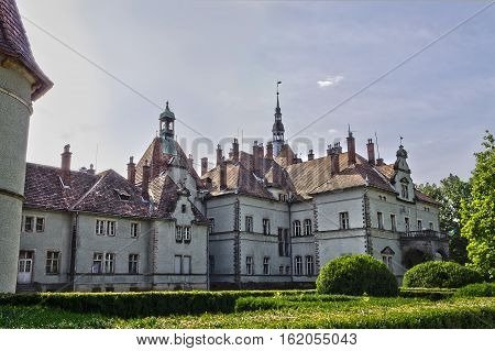 Schonborn hunting castle of the 19th century in the Ukrainian Carpathians