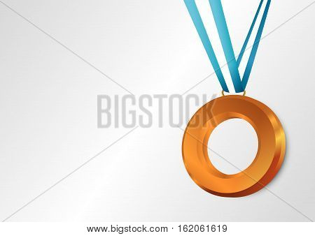 Bronze medal background, Illustration contains transparency effects.