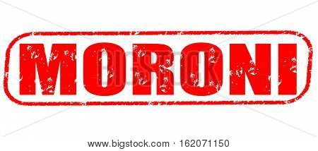 Moroni on the white background, red illustration