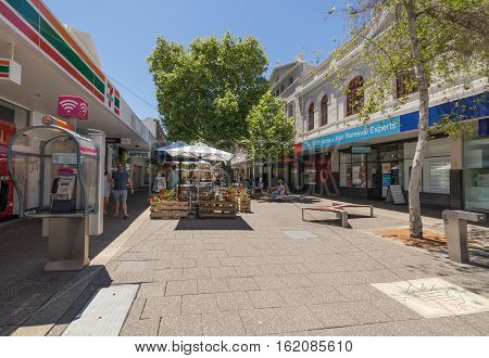 PERTH AUSTRALIA - November 5 2016 : Fremantle city building street scene Fremantle Western Australia.
