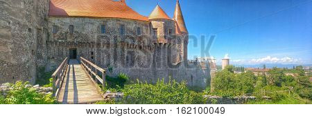 Dracula Castle Huniazi Castle in Hunedoara Romania