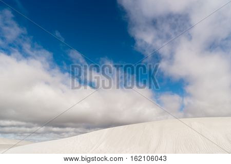 View of Lancelin Sand Dunes in Western Australia. This place for Surfing in Sand. Famous of Families enjoying. Landscape View .