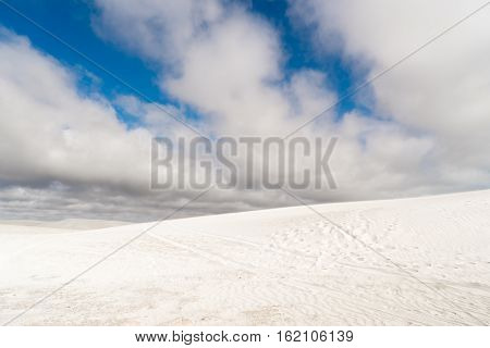 View of Lancelin Sand Dunes in Western Australia. This place for Surfing in Sand. Famous of Families enjoying. Landscape View .