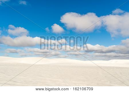 View of Lancelin Sand Dunes in Western Australia. This place for Surfing in Sand. Famous of Families enjoying. Landscape View .